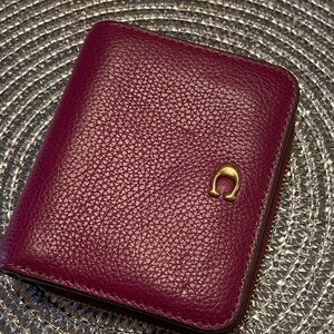 Coach Purple Leather Wallet
